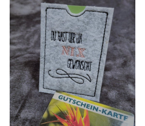 ADVENTSKALENDER 4. Dezember - Stickserie ITH - 14 Geschenkkartenhüllen Vol. 1